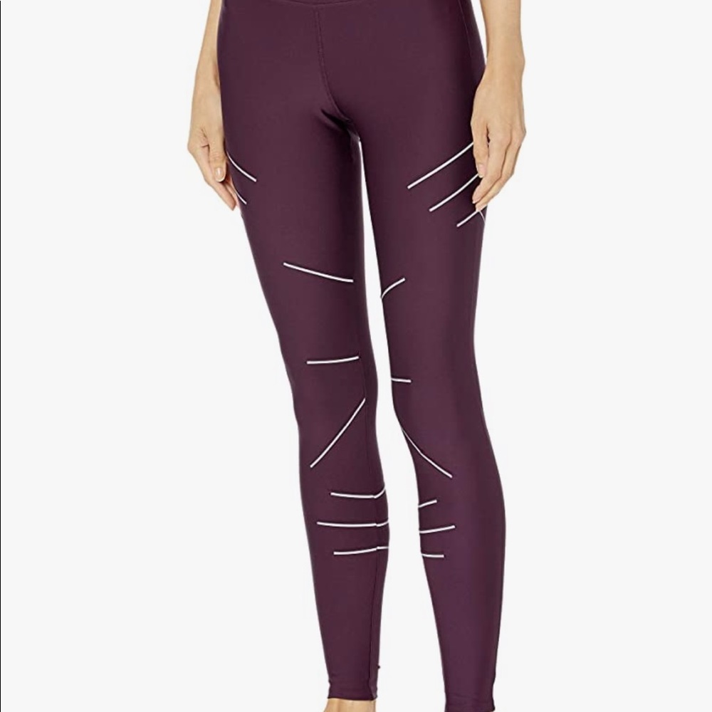Alo dark plum sequence leggings dark plum